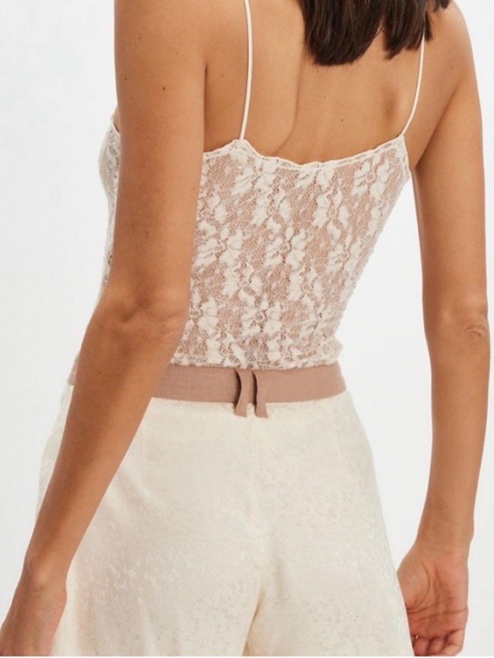 Free People Claudia Tap Shorts Sz 8 Cream - Picture 3 of 15